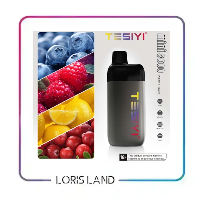 پاد یکبار مصرف بلوبری تمشک لیمو تی سی 8 هزار پاف